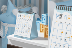 Spiral Desk Calendar Planner Mockup Product Image 2