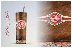 2 Luxury Cigars Patterns for 20oz SKINNY TUMBLER. Product Image 2