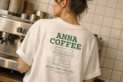 Coffee Shop T-shirt Canva &amp; Illustrator Template Product Image 2