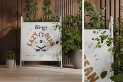Metal A-Frame Sign with Top Holder Mockup Product Image 2