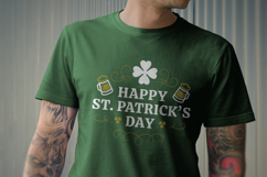 Happy St. Patrick's Day Beer &amp; Clover SVG Product Image 2