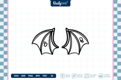 Demon Wing SVG - Devil Wings Cut File Product Image 3
