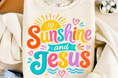 Sunshine and Jesus Christian Summer Png Product Image 1