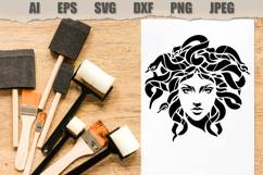 Stencil Medusa Face Product Image 2