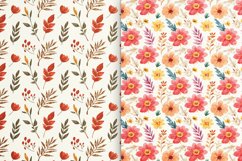 Warm Toned Watercolor Floral Patterns Product Image 2