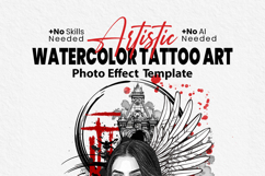 Abstract Mixed Media Portrait Illustration Art Photo Effect Product Image 12