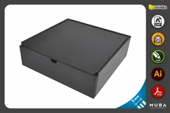 5 pcs Sizes Wooden Box, Jewellery Box Gift, Laser Cut File Product Image 2
