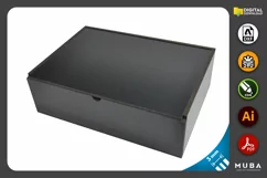 5 pcs Sizes Wooden Box, Jewellery Box Gift, Laser Cut File Product Image 2