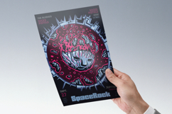 Space Rock Illustrated Flyer Product Image 3