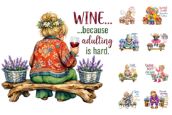 Funny Sassy Gardening Nana Sublimation PNG Product Image 2