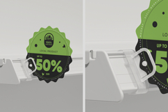 Promotional Shelf Sign Holder Mockup Product Image 2