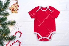 Baby Shirt Mockup | Kids New Born Bodysuit Mock Up Product Image 2