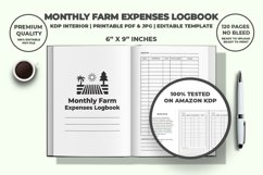Monthly Farm Expenses Logbook KDP Interior Product Image 2