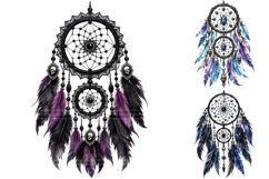 Gothic Dreamcatcher Halloween PNG Product Image 2