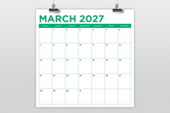 2027 Square Bold Color 12x12 Calendar Product Image 3