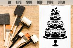 Stencil Wedding Cake Product Image 2