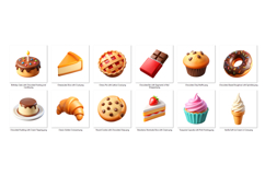 Sweet Treats PNG Clipart Set 12 Items for Sublimation &amp; Prin Product Image 2