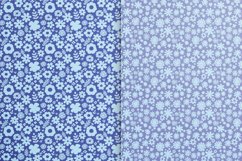 Blue &amp; Green Spring Floral Seamless Patterns Product Image 2