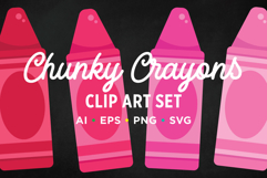 Chunky Crayon Clip Art Set Product Image 2