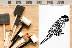 Stencil Tropical Parrot Bird Product Image 2