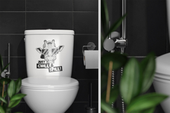 Bathroom Toilet Sticker Mockup Product Image 2