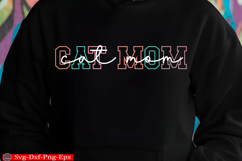 Cat Mom Shirt Gift Svg for Cat Mom Png Product Image 2