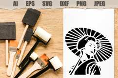 Stencil Asian Woman Product Image 2