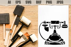 Stencil Vintage Telephone Product Image 2