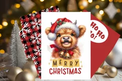Christmas Greeting Card, Merry Christmas Card, PDF, JPG Product Image 1