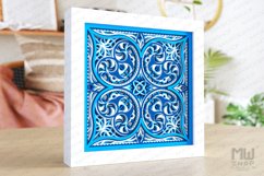 Multilayer Mandala Pattern Shadow Box Mandala SVG DXF - M261 Product Image 2