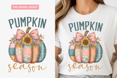 Fall pumpkin watercolor clipart sublimation png Product Image 1