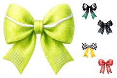 Sports Bow Sublimation Clipart Bundle Product Image 2
