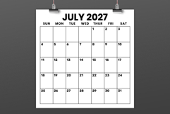 2027 Square 12x12 Inch Large No Calendar Product Image 3