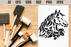 Stencil Horse Floral Product Image 2