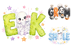 Halloween Ghost Sublimation PNG Bundle Product Image 2