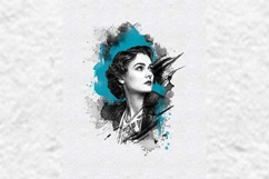 Water Ink Portrait Wall Art Template Product Image 3