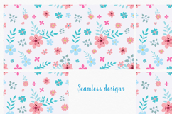 Ditsy vector floral patterns and clipart Product Image 7