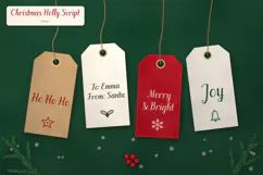Christmas Holly Script - Festive Brush Script Font Product Image 9