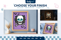 Halloween Skull Shadow Box 3D SVG Product Image 2