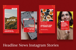 Henli - Headline News Instagram Story &amp; Canva Template Product Image 2