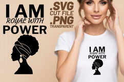 4x Motivational Quotes Royal Power SVG Cut Files Afro Product Image 3