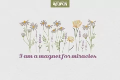 Floral "I AM" Affirmation Quotes T-Shirt Design 02 Product Image 1