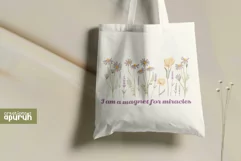 Floral "I AM" Affirmation Quotes T-Shirt Design 02 Product Image 3