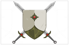 Medieval Shield with Sword Product Image 2