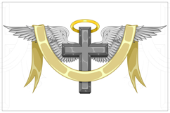 Christian Cross with Sacred Mantle Product Image 2