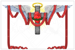 Christian Cross and Sacred Heart Product Image 2