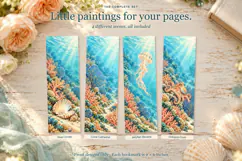Shell and Jellyfish Printable Bookmarks Product Image 2