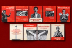 Indonesian Independence Day Instagram Carousel &amp; Canva Product Image 2