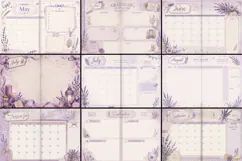2027 Lavender Planner Journal Kit|Junk Journal Product Image 3