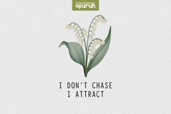 Manifest Quotes with Birth Month Flower Tee 02 Product Image 1